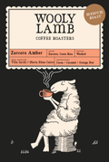Zarchero Amber medium roast Costa Rica coffee bag with Wooly Lamb label